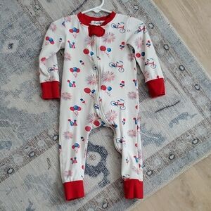 Smockingbird Patriotic Pima Cotton Pajamas Sz18m